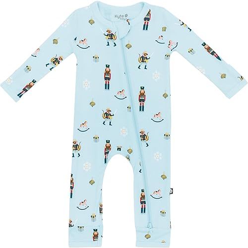 KYTE BABY Unisex Rayon Made From Bamboo Zippered Rompers 0-24 Months