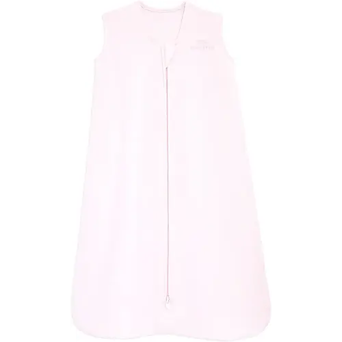 HALO SleepSack, 100% Cotton Wearable Blanket, Swaddle Transition Sleeping Bag, TOG 0.5, Soft Pink, Small, 0-6 Months
