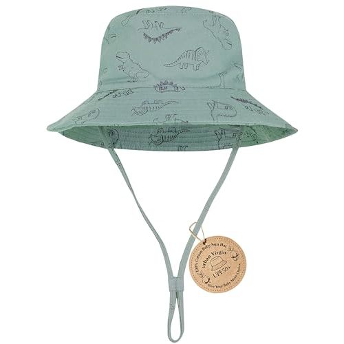 Baby Sun Hat UPF 50+ Sun Protective Toddler Bucket Hat Summer Kids Beach Hats Wide Brim Outdoor Play Hat for Boys Girls