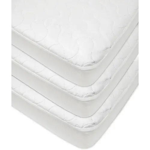 American Baby Company 3 Pack Waterproof Fitted Crib Mattress Protector 52" x 28" - Quilted, Noiseless, Soft & Breathable Crib & Toddler Mattress Pad Cover