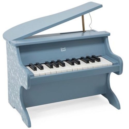 Label Label: Wooden Piano -Blue -Musical Instrument Toy, Dragonfly & Nature, 3+