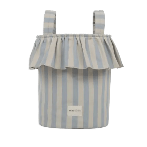 Basket Rayas - Blue + Sand
