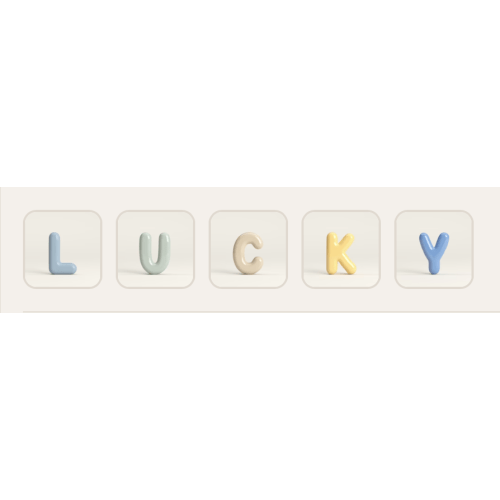 Ceramic Clay Letters