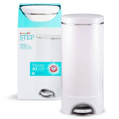 Munchkin STEP Diaper Pail, Powered by Arm & Hammer