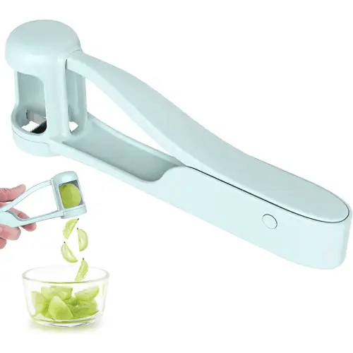 WhiteRhino Grape Cutter Grape Slicer for Toddlers Baby,Grape Cherry Tomato Strawberry Cutter Quarter Slicer tool For Vegetable Fruit Salad Cake Decoration,Stainless Steel kitchen Gadget Fruit cutter