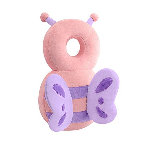 Baby Head Protector, Baby Head Protector Cushion Toddler, Adjustable Baby Head Protection Backpack, Baby Safety Headguard, Backpack Wear Safety Pad for Crawling and Walking(Butterfly)