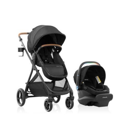 Evenflo Shyft Intuiti+ Travel System featuring LiteMax NXT with SensorySoothe, Eclipse Black