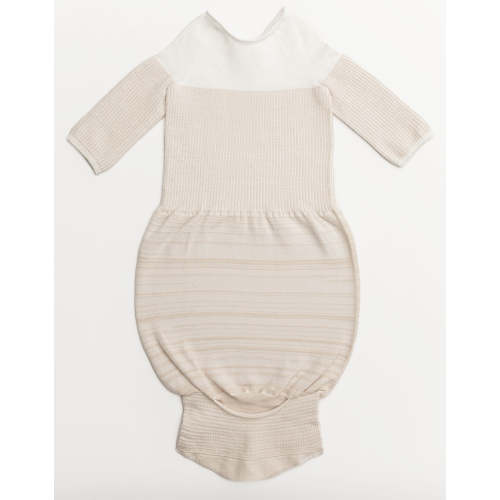 Bamboo Blend Beige Arms Out™ Long Sleeve Sleep Sack – Swaddelini