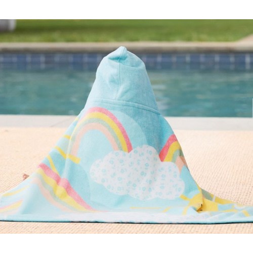 Heritage Sunshine Rainbows Baby Beach Hooded Towel UPF 50+