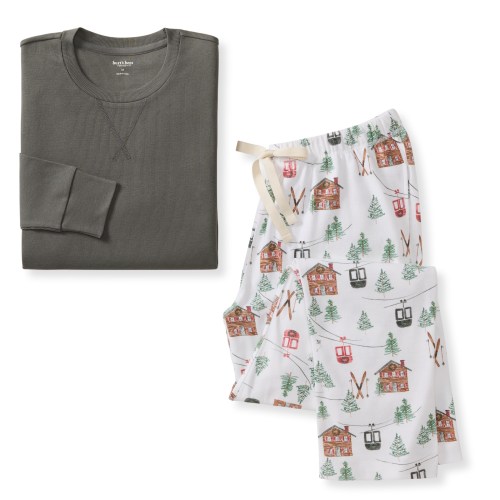 Ski The Alps Matching Family Men's Pajamas – Burt's Bees Baby