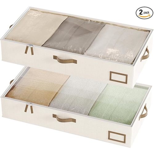 Under Crib Storage 2 Pack, Beige