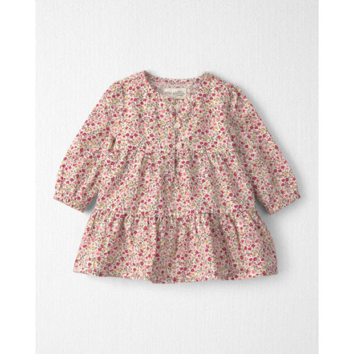 Baby Girl Organic Cotton Dobby Dress in Floral - Little Planet | Carter's