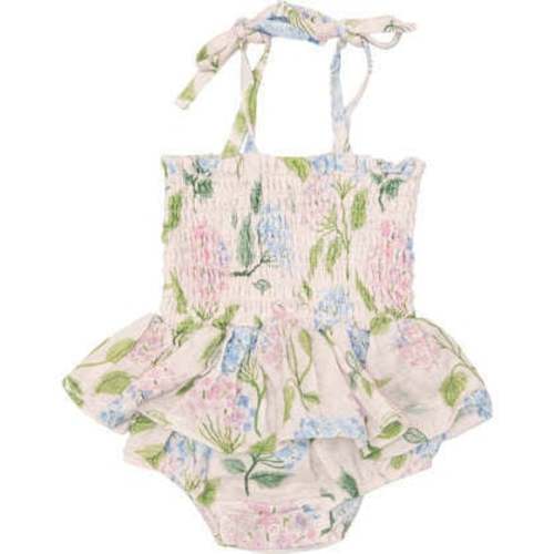 Colourful Hydrangeas Smocked Bubble with skirt - Angel Dear | Maisonette