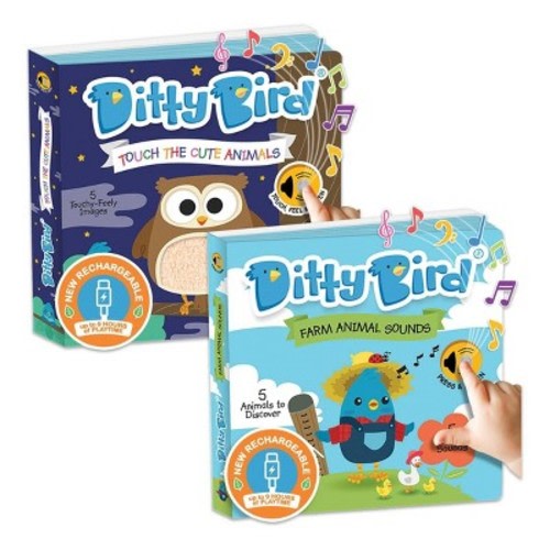 Ditty Bird Farm & Touch the Cute Animal Sound Books
