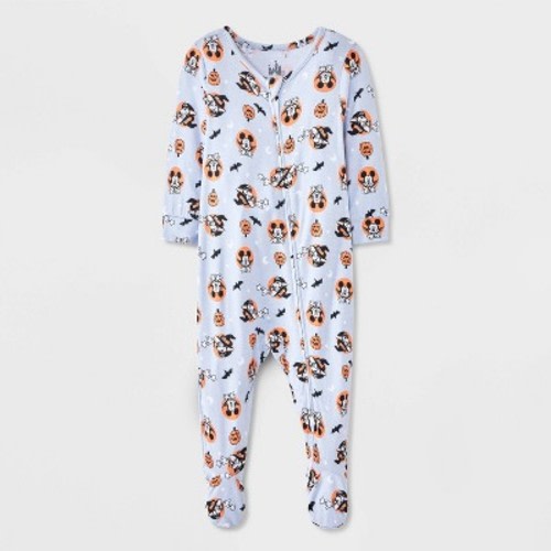 Baby Mickey & Minnie Halloween Viscose Sleep N' Play - Gray 6-9M