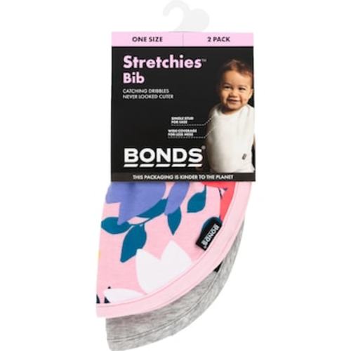 Bonds Stretchies Bib One Size Assorted each | Woolworths