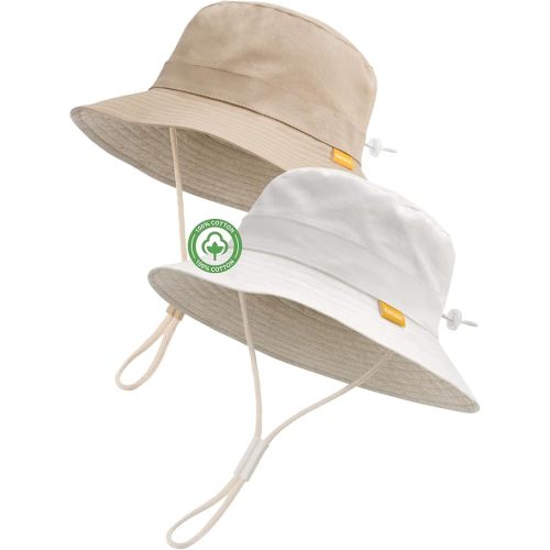 FURTALK Baby Toddler Sun Hat for Boy Girl Summer Bucket Hat Kids Sun Protection Beach Hat