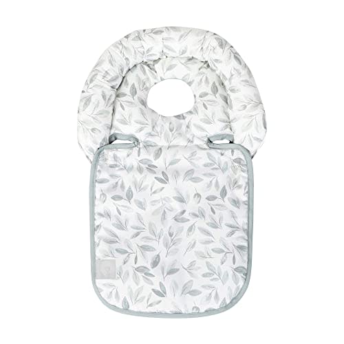 Boppy Head Support Noggin Nest, Sage Watercolor Leaves, for 3- or 5-Point Harness Systems, Helps Prop Baby’s Head in Bouncers, Strollers and Swings, 0-4 Months, Polyester, Sleep Aid