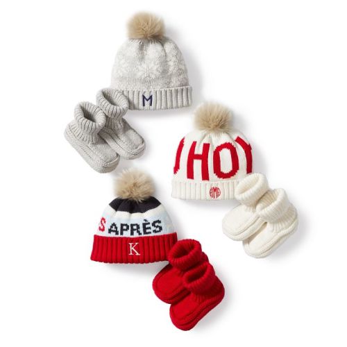 Après Ski Pom Pom Hat & Bootie Set