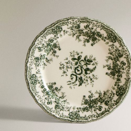 FLORAL EARTHENWARE DESSERT PLATE | Zara Home United States of America