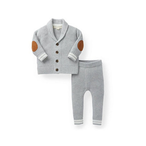 Baby Cardigan and Sweater Legging Set