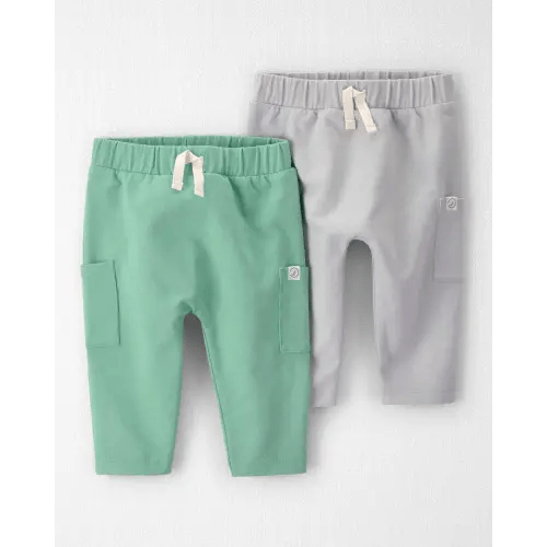 Baby 2-Pack Organic Cotton French Terry Joggers - Little Planet | Carter's
