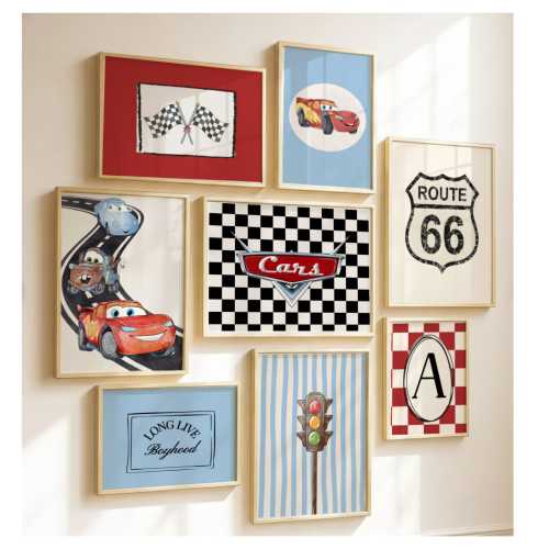 Lightning McQueen Nursery Art: Cars Race Car Prints (Digital Download)