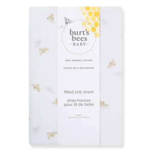 Golden Bee Organic Cotton BEESNUG® Fitted Crib Sheet - Hummus