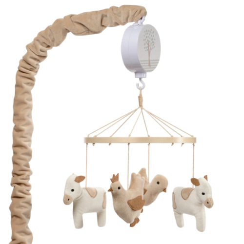 Farmyard Friends Musical Baby Crib Mobile