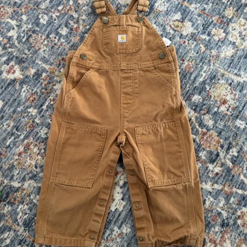 Carhartt brown overalls Size 18 month #kids...