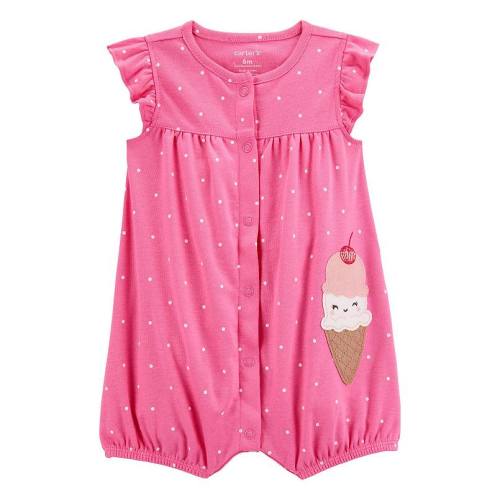 Baby Girl Carter's Ice Cream Cotton Romper