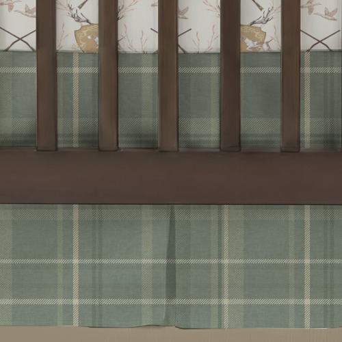 Crib Skirt | Moss Glen Plaid