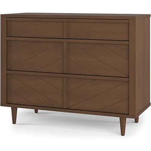 Child Craft Surrey Hill 3 Drawer Dresser for-Nursery or Bedroom, Plenty of Storage, Anti-Tip Kit Included to Prevent Tipping, Non-Toxic, Baby Safe Finish (Toasted Chestnut)