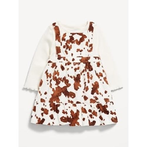 Long-Sleeve Ribbed T-Shirt and Corduroy Dress Set for Baby | Old Navy