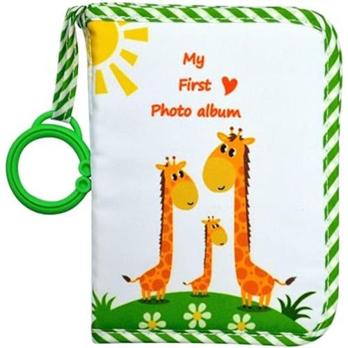 Baby's My First Family Album,baby photo album 4×6 Soft Cloth Photo Book,Baby Cloth Album with Photo Pockets, for Newborn Toddler & Kids