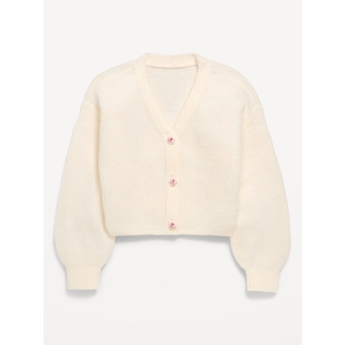 Button-Front Cardigan Sweater for Girls