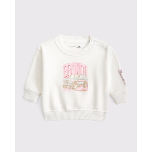 baby bronco graphic crew sweatshirt