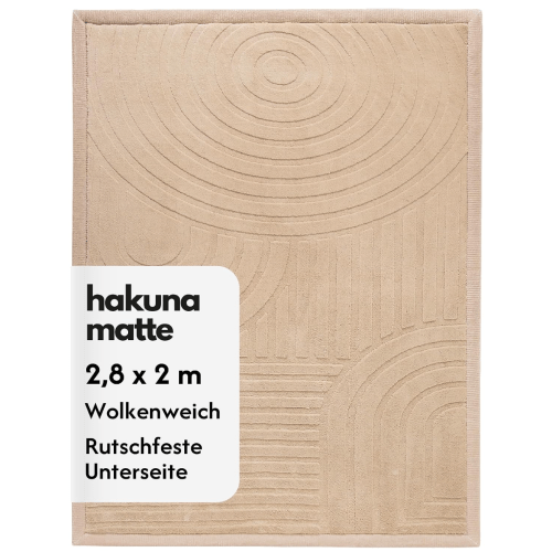 Hakuna Matte Cloud-Soft Velvet Baby Play Mat, 200 x 150 x 2.5 cm, Zen Garden, Children's Rug with High-Quality Memory Foam, Crawling Mat with Non-Slip Underside, Crawling Blanket, Children's Room Rug | Teppich für Kinderzimmer mit hochwertigem Hochdichter