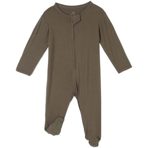 DEFAHN Rayon Made from Bamboo Baby Footie Pajamas 2 Way Zipper Baby Boy Long Sleeve Sleepers Jumpsuit Pjs 0-3-6-9-18-24 Month