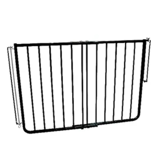 Cardinal Gates SS30 Stairway Special Baby Gate for Top of Stairs - Adjustable Indoor Dog Gate - Aluminum Metal Safety Gate for Kids & Pets - 27 to 42.5 Inches Wide - Black - USA Based Company