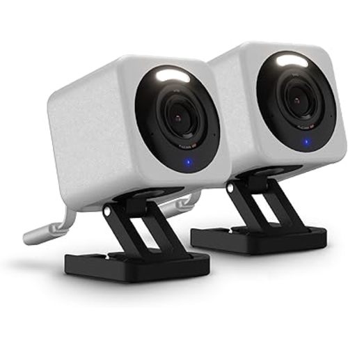 WYZE Cam v4 (Latest Model), 2.5K AI Security Camera, Indoor/Outdoor Cameras for Home Security, Baby Monitor & Pet Camera, Vibrant Color Night Vision, No Subscription Required, Free Expert Help