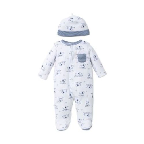 2-Piece Puppy Footie and Hat Set
