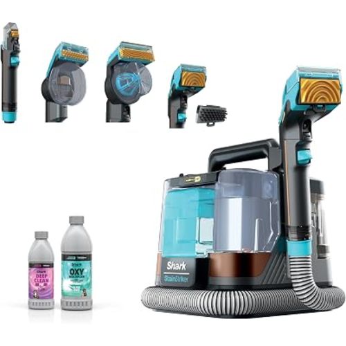 Shark StainStriker HairPro Portable Carpet, Upholstery and Rug Cleaner with Pet Mess and Hair Tools, Self Cleaning, 4 Accessories, Solution, Copper