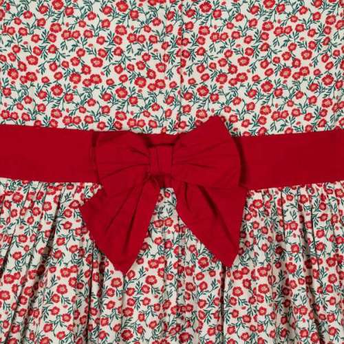 Baby Organic Puff Sleeve Ruffle Collar Sateen Dress, London Floral - Hope & Henry | Maisonette