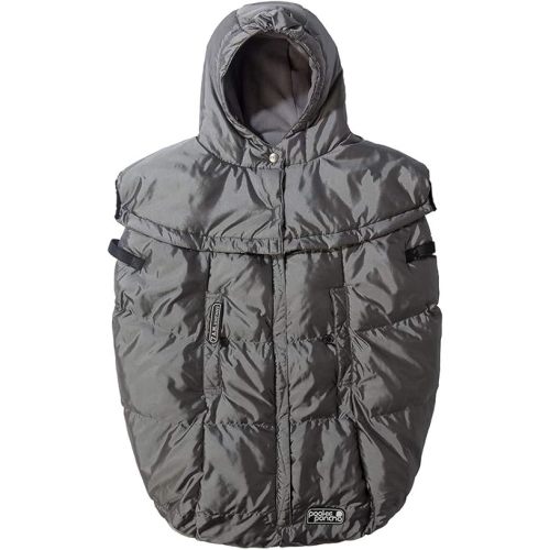 7AM Pookie Poncho Cover for Baby Carrier - Water Repellent & Ultra Soft Micro-Fleece Lining Bunting Bag with Adjustable 2 Hoods, Multifunctional Stroller & Winter Car Seat Cover | (0-4T)