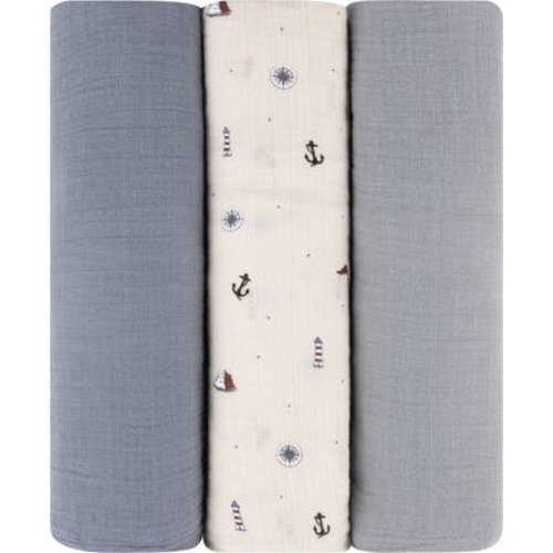 Cotton Muslin Swaddle Blanket 3 Pack