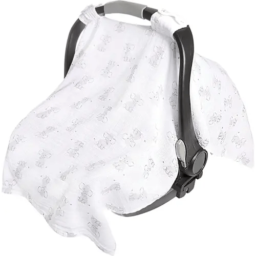 aden + anais Essentials Car Seat Canopy; Safari Babes- Elephant