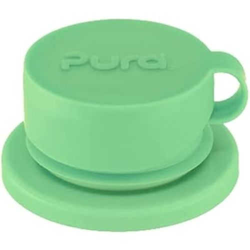 Pura Sport Big Mouth Silicone Sport Top Lid - Plastic-Free, Spill-Leak Proof, Medical-Grade, Fits All Pura Bottle - Moss