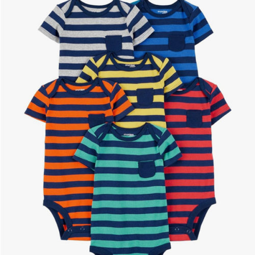 Simple Joys by Carter's Baby-Boys 6-Pack Short-Sleeve Bodysuit