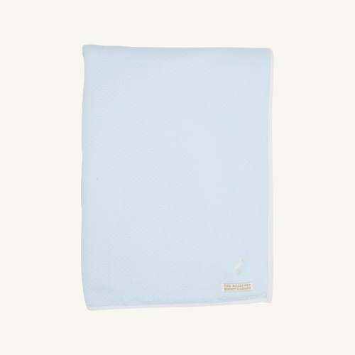 Silent Night Throw (Pima Jacquard) - Buckhead Blue